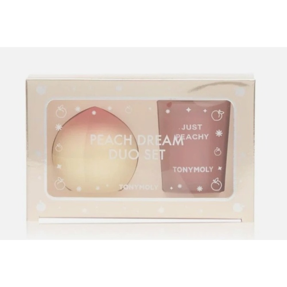 Tonymoly Peach Dream Duo Set Hand Cream and Candle